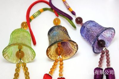 春秋實(shí)體工廠直銷(xiāo) 福牛寶寶琥珀色正品脫蠟琉璃汽車(chē)飾品